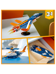 LEGO - 3in1 Supersonic Jet, Helicopter & Boat Toy - laveste priser - multicolor - 9