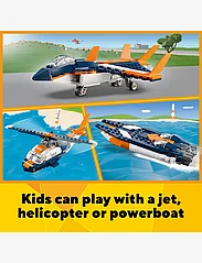 LEGO - 3in1 Supersonic Jet, Helicopter & Boat Toy - laveste priser - multicolor - 17