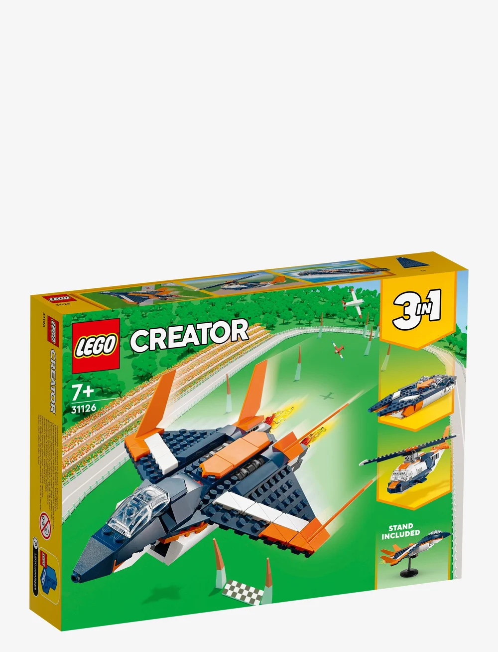 LEGO Creator 3in1 Supersonic Jet 31126 Building Kit LEGO Creator Boozt