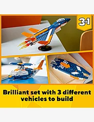 LEGO - 3in1 Supersonic Jet, Helicopter & Boat Toy - laveste priser - multicolor - 4