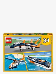LEGO - 3in1 Supersonic Jet, Helicopter & Boat Toy - laveste priser - multicolor - 6