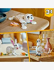 LEGO - 3in1 White Rabbit Toy Animal Figures Set - laveste priser - multicolor - 8