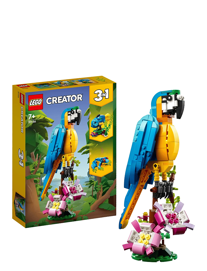 LEGO - Creator Exotic Parrot 31136 Building Toy Set - lego® creator - multicolor - 0