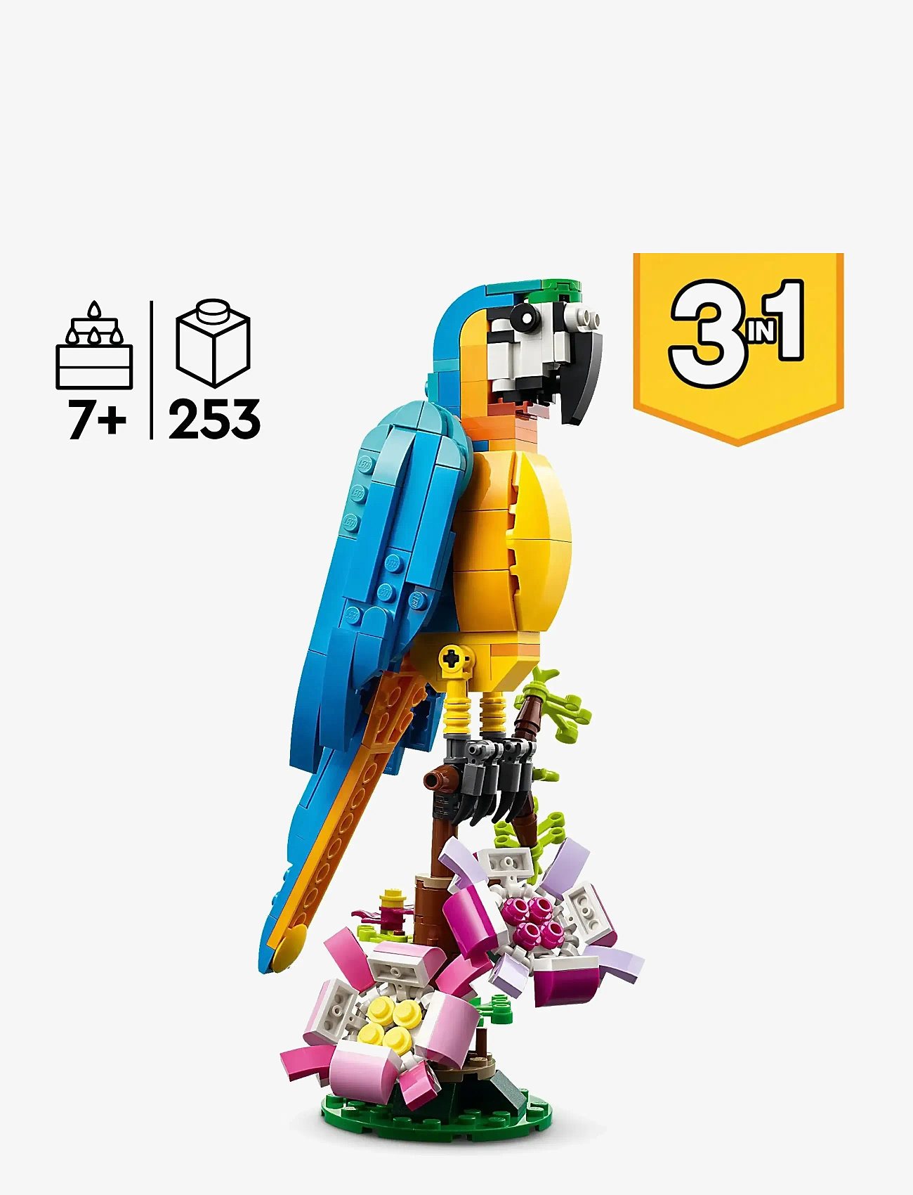 LEGO - Creator Exotic Parrot 31136 Building Toy Set - loomad - multicolor - 1