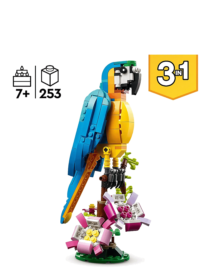 LEGO - Creator Exotic Parrot 31136 Building Toy Set - lego® creator - multicolor - 1
