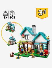LEGO - 3 in 1 Cosy House Toys Model Building Set - fødselsdagsgaver - multicolor - 3