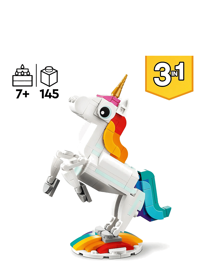 LEGO - Creator Magical Unicorn 31140 Building Toy Set - lego® creator - multicolor - 1