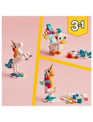 LEGO - 3 in 1 Magical Unicorn Toy Animal Playset - laveste priser - multicolor - 6