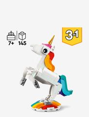 LEGO - 3 in 1 Magical Unicorn Toy Animal Playset - laveste priser - multicolor - 3