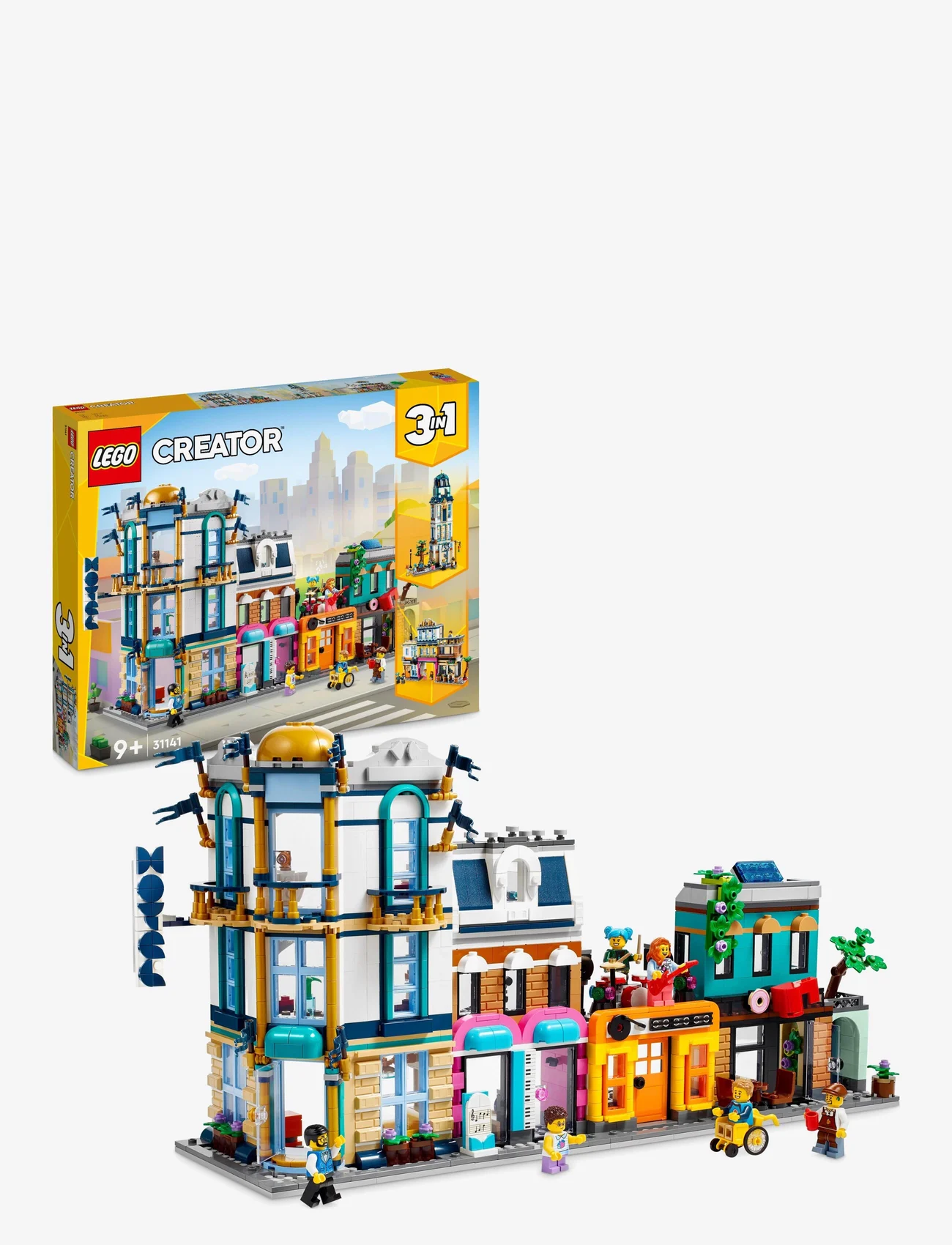 LEGO - 3in1 Main Street Model Building Set - födelsedagspresenter - multi - 0