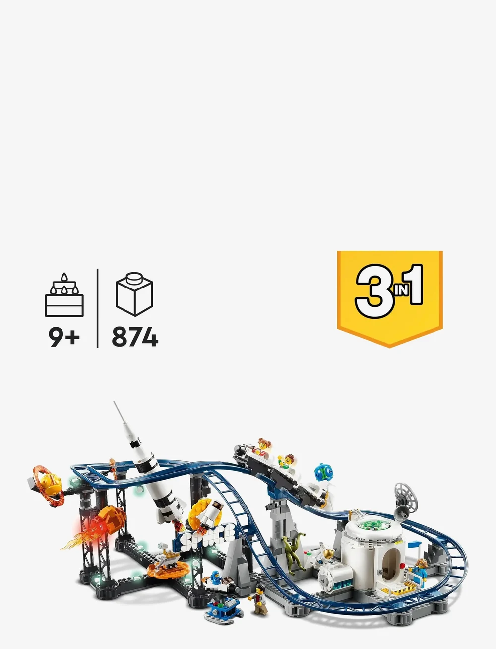 LEGO - Creator Space Roller Coaster 31142 Building Toy Set - lego creator - multi - 1