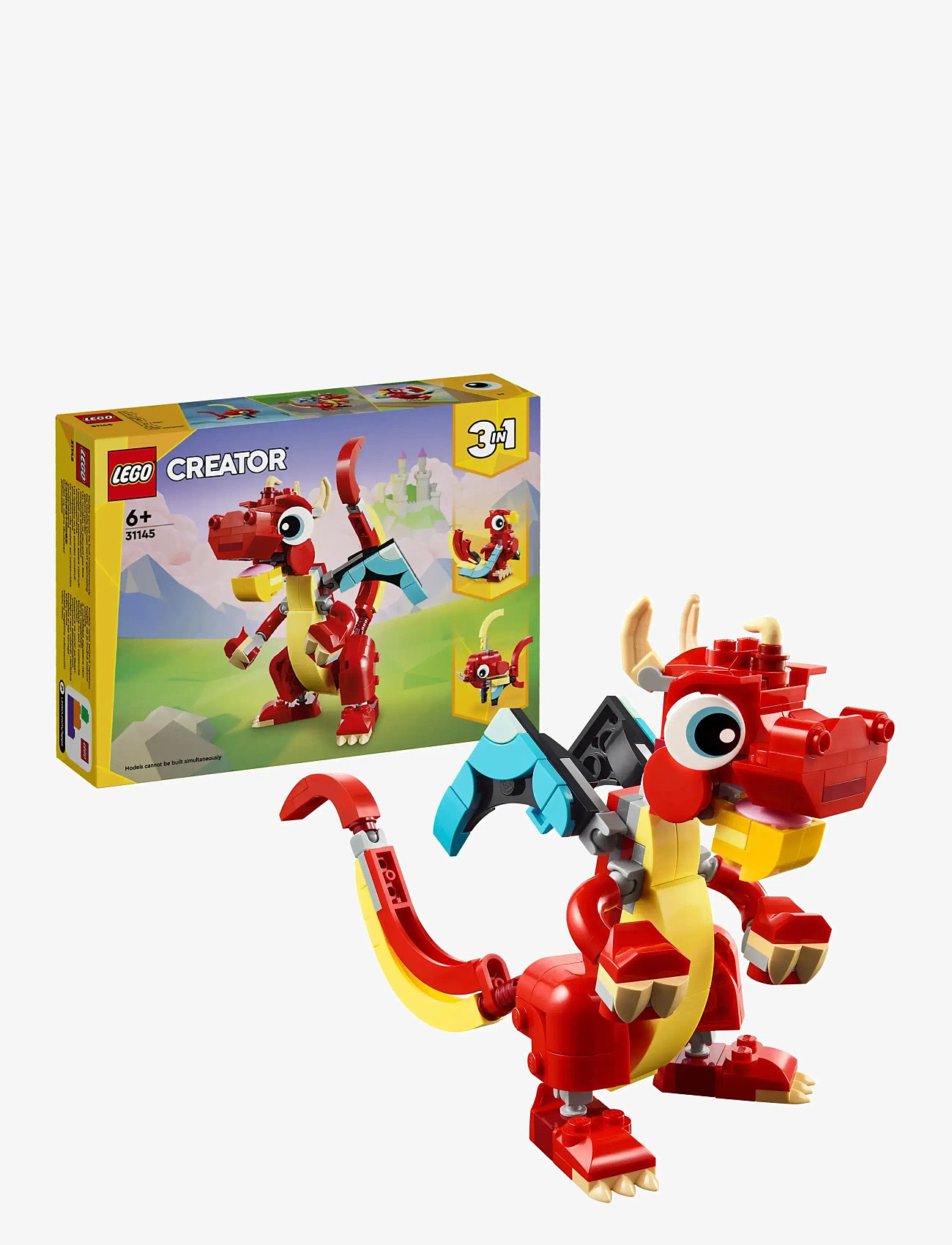 LEGO - Creator Red Dragon 3in1 Animal Toy Set 31145 - lego® creator - multi - 0