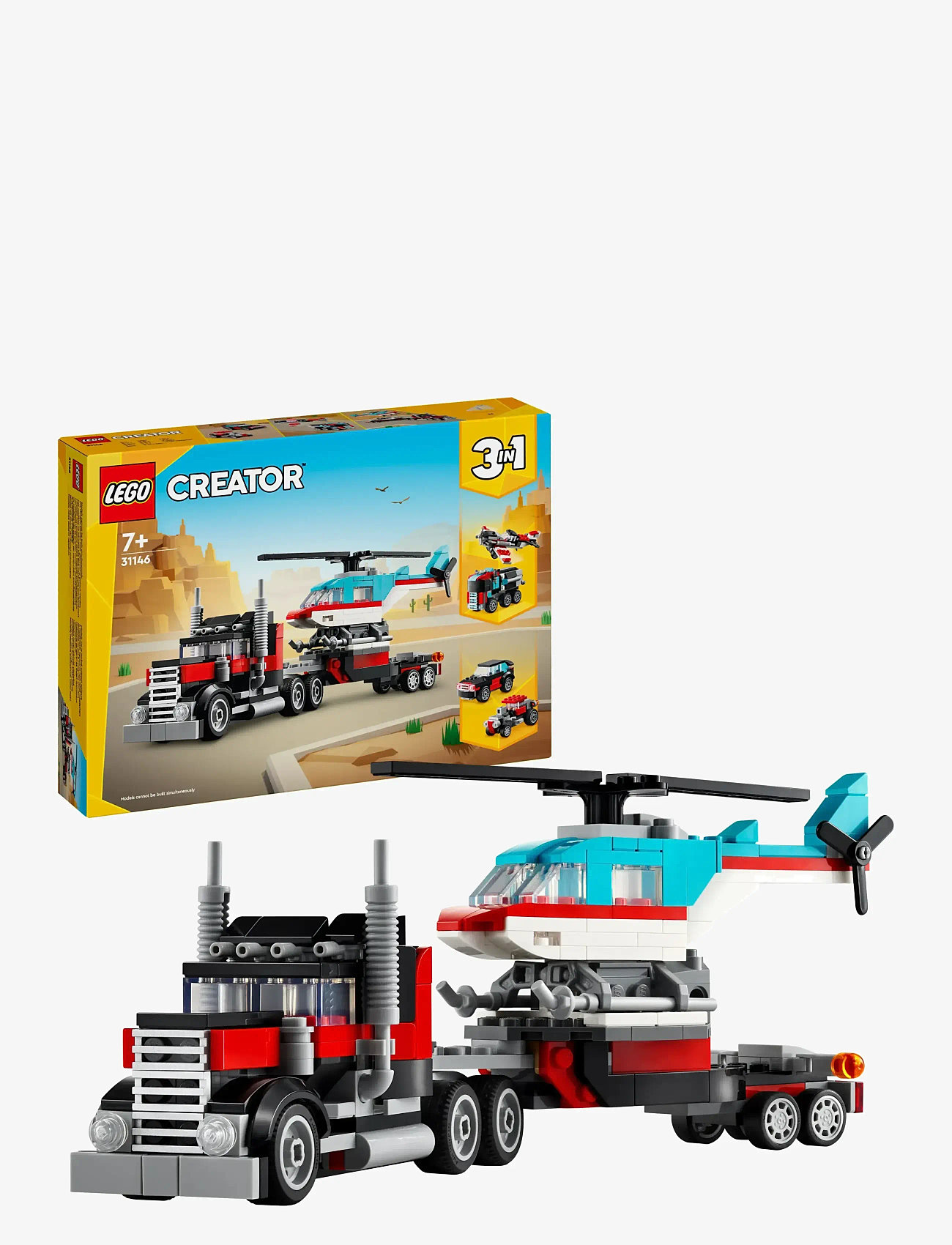 LEGO - Trailer med helikopter 31146 - multi - 0