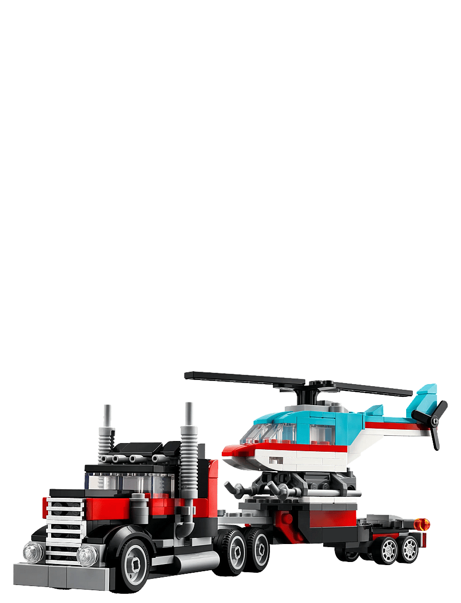 LEGO - Creator Flatbed Truck with Helicopter Toy 31146 - lego® creator - multi - 2