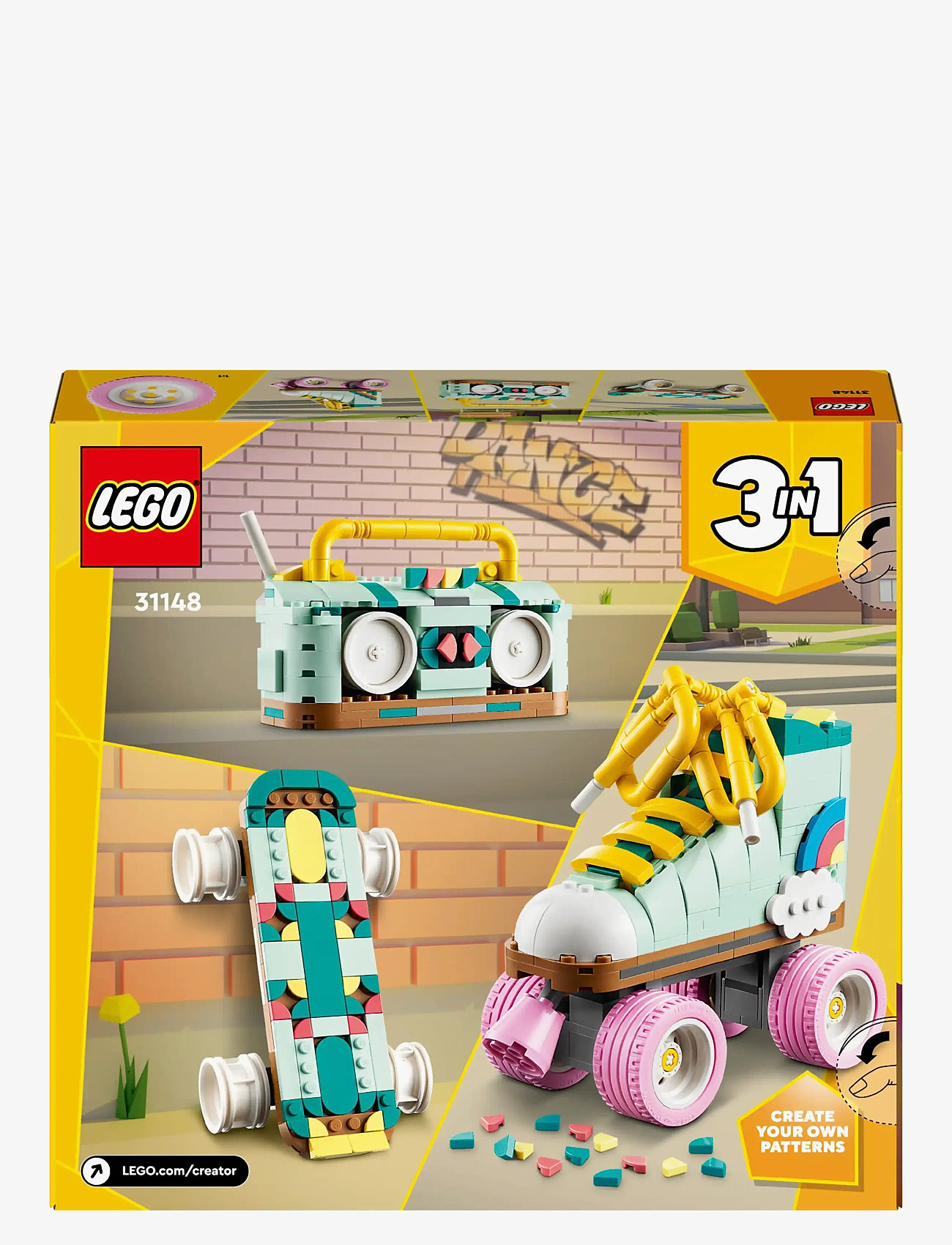 LEGO Creator Retro Roller Skate 3in1 Toy 31148 (LGO31148