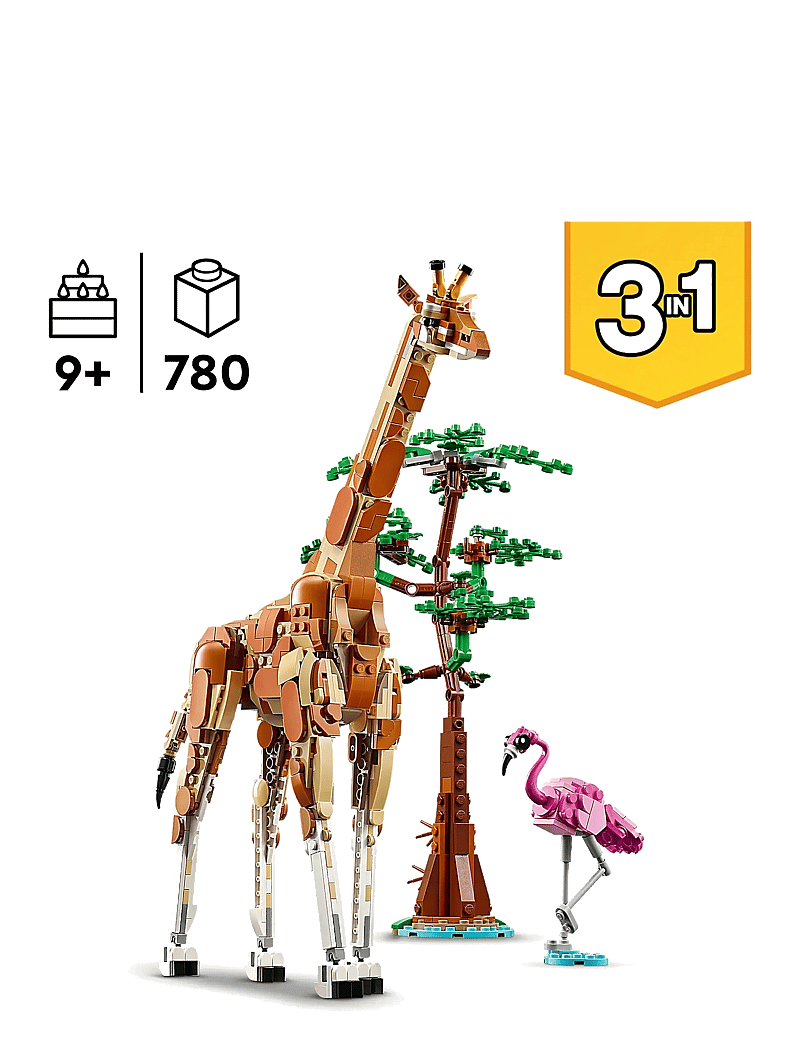 LEGO - Creator Wild Safari Animals 3in1 Set 31150 - lego creator - multi - 1
