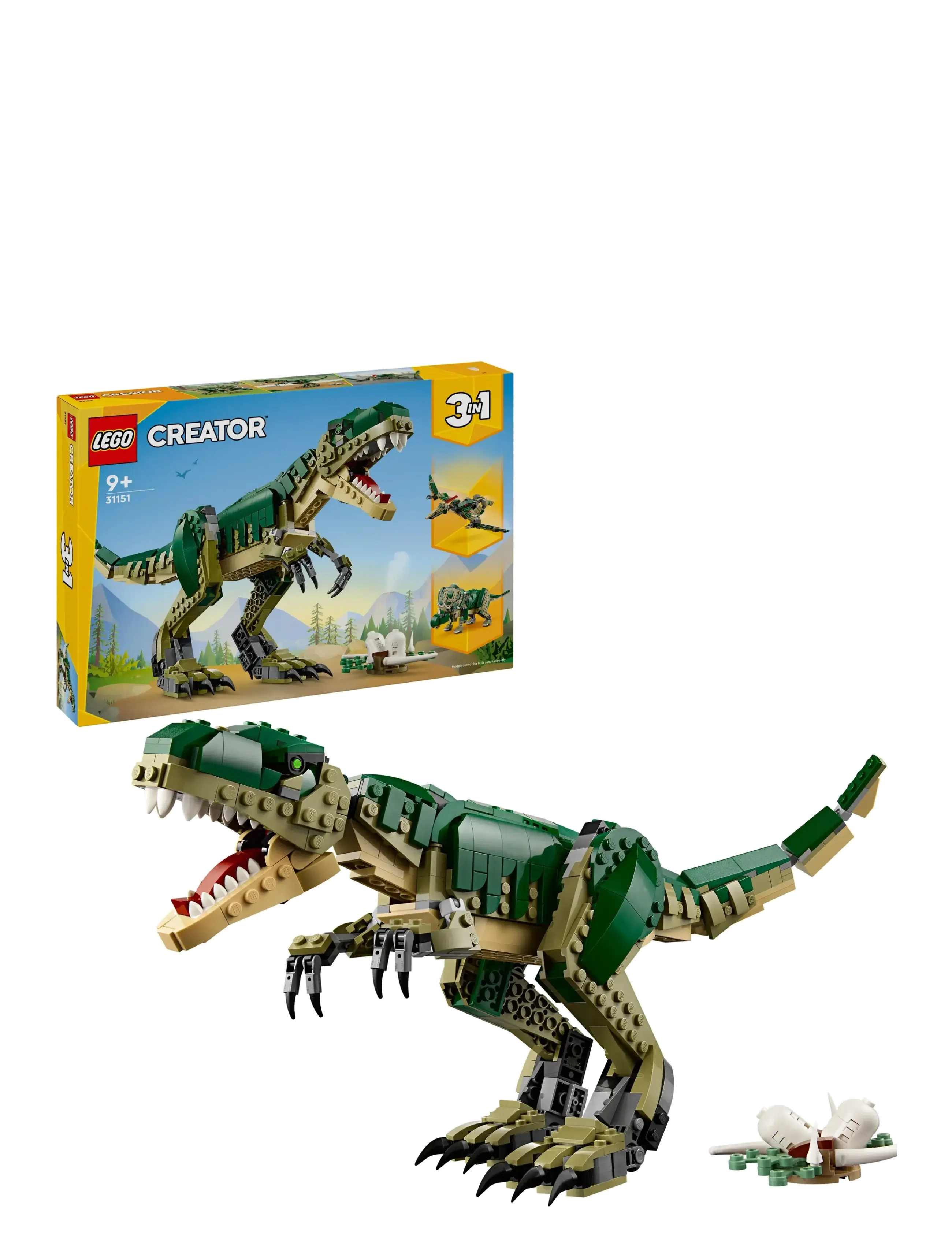 LEGO Creator 3in1 T. rex, Dinosaur Toy for Kids 31151 - 4 for 3 - MULTI / multi