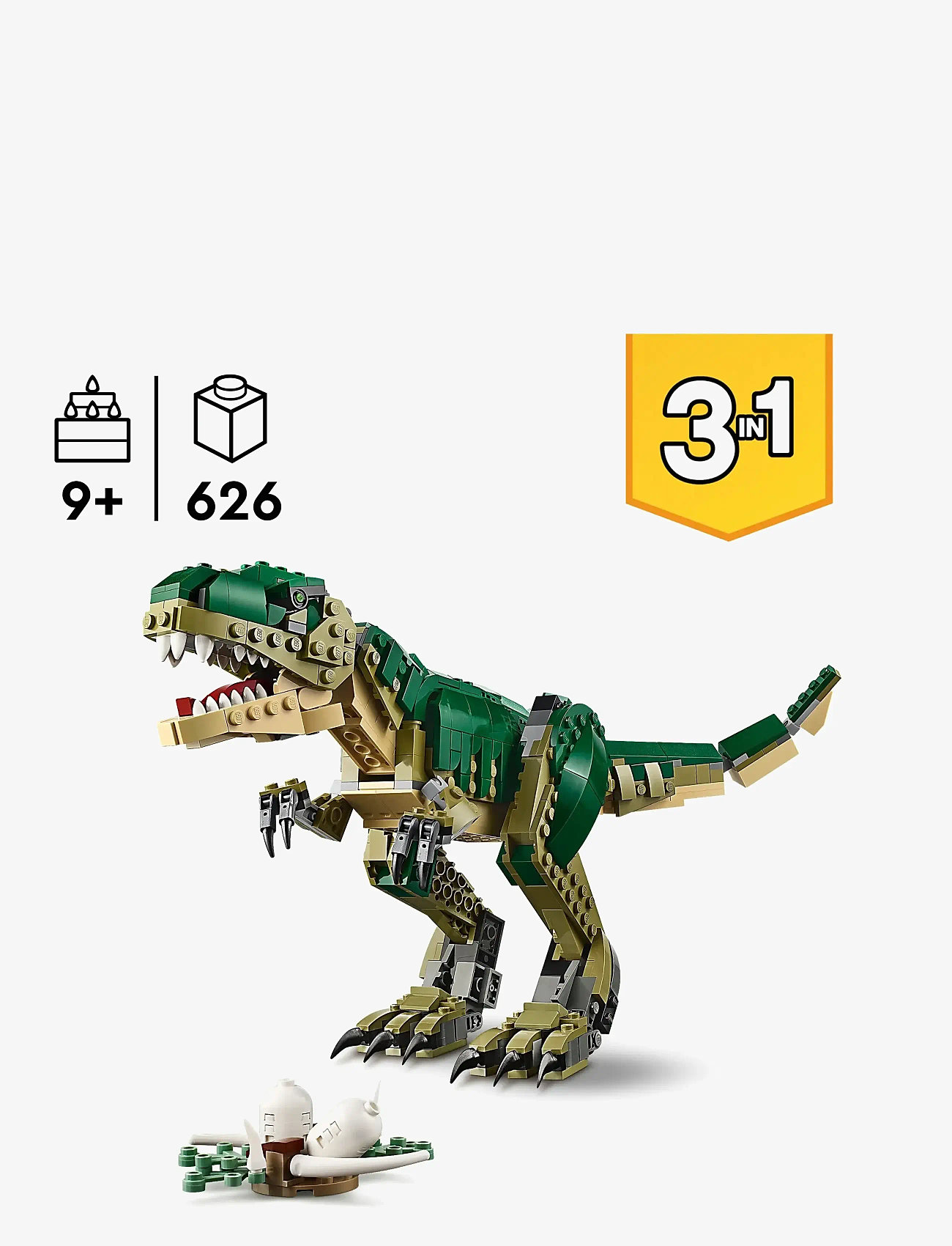 LEGO - Creator 3in1 T. rex, Dinosaur Toy for Kids 31151 - lego creator - multi - 1