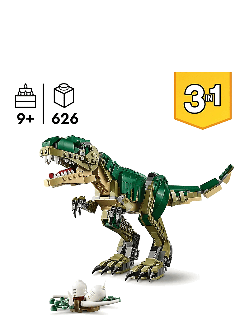 LEGO - Creator 3in1 T. rex, Dinosaur Toy for Kids 31151 - lego creator - multi - 1