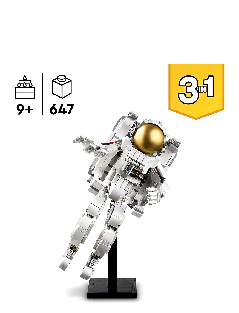 LEGO Creator Space Astronaut 3in1 Toy Set 31152 (LGO31152) LEGO
