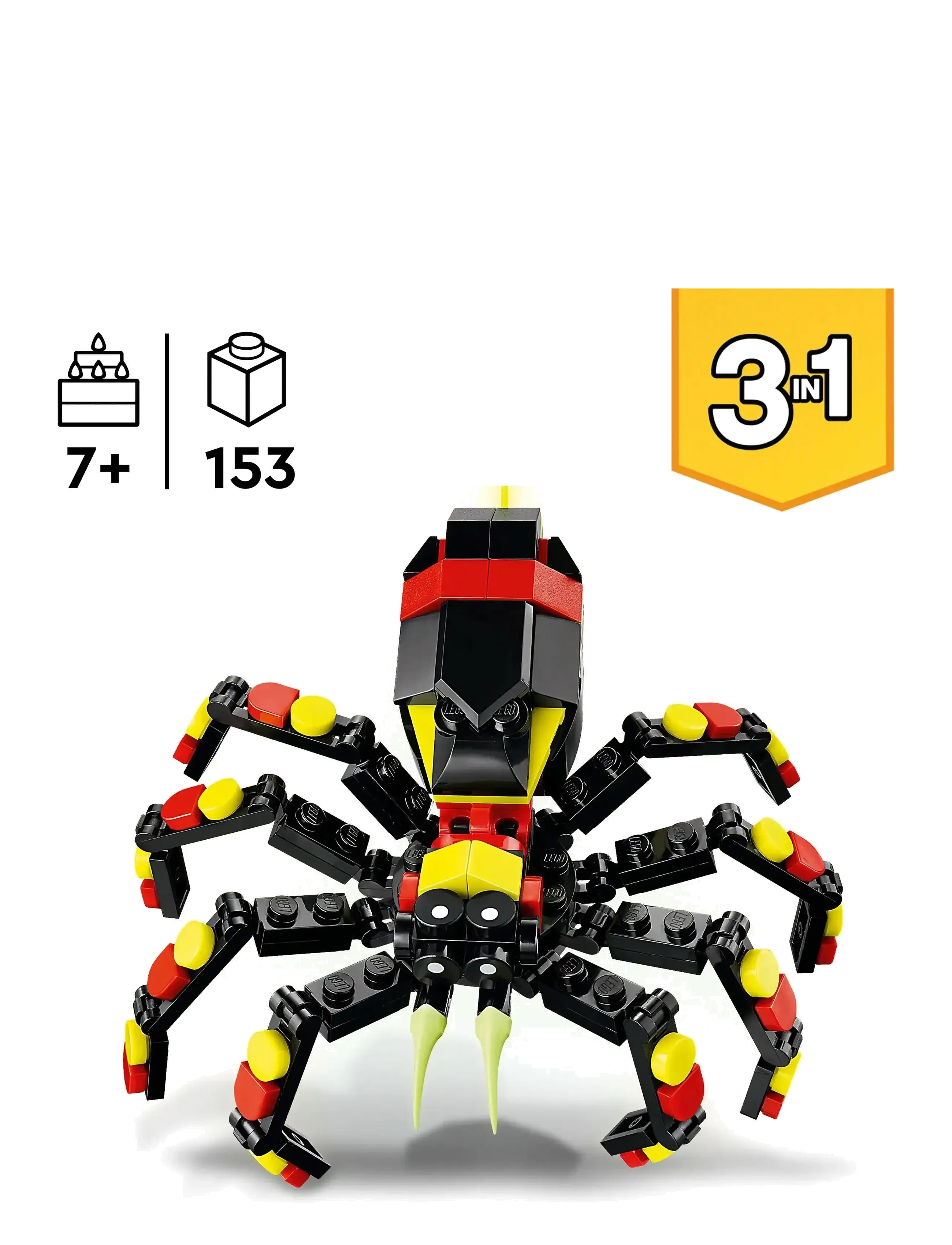 LEGO - Vilda djur: överraskande spindel 31159 - lego creator - multi - 1