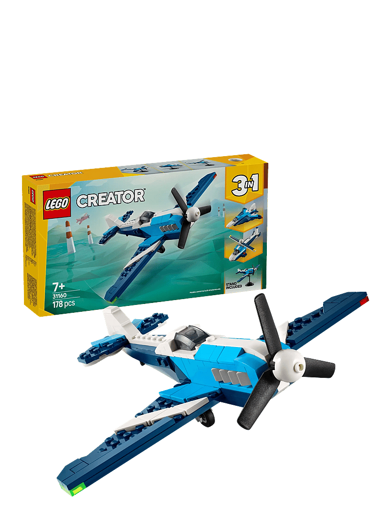 LEGO - Creator 3in1 Aircraft: Race Plane Toy Vehicle Playset 31160 - lego creator - multi - 0