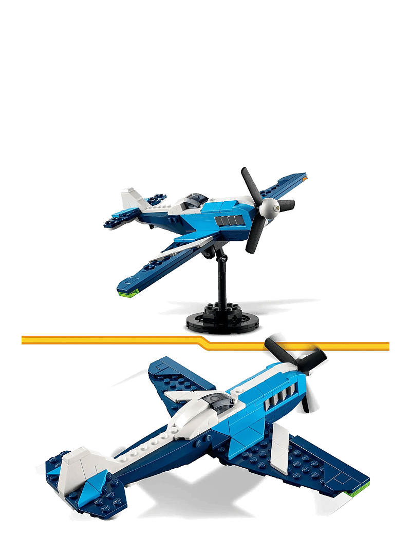 LEGO - Creator 3in1 Aircraft: Race Plane Toy Vehicle Playset 31160 - lego creator - multi - 3