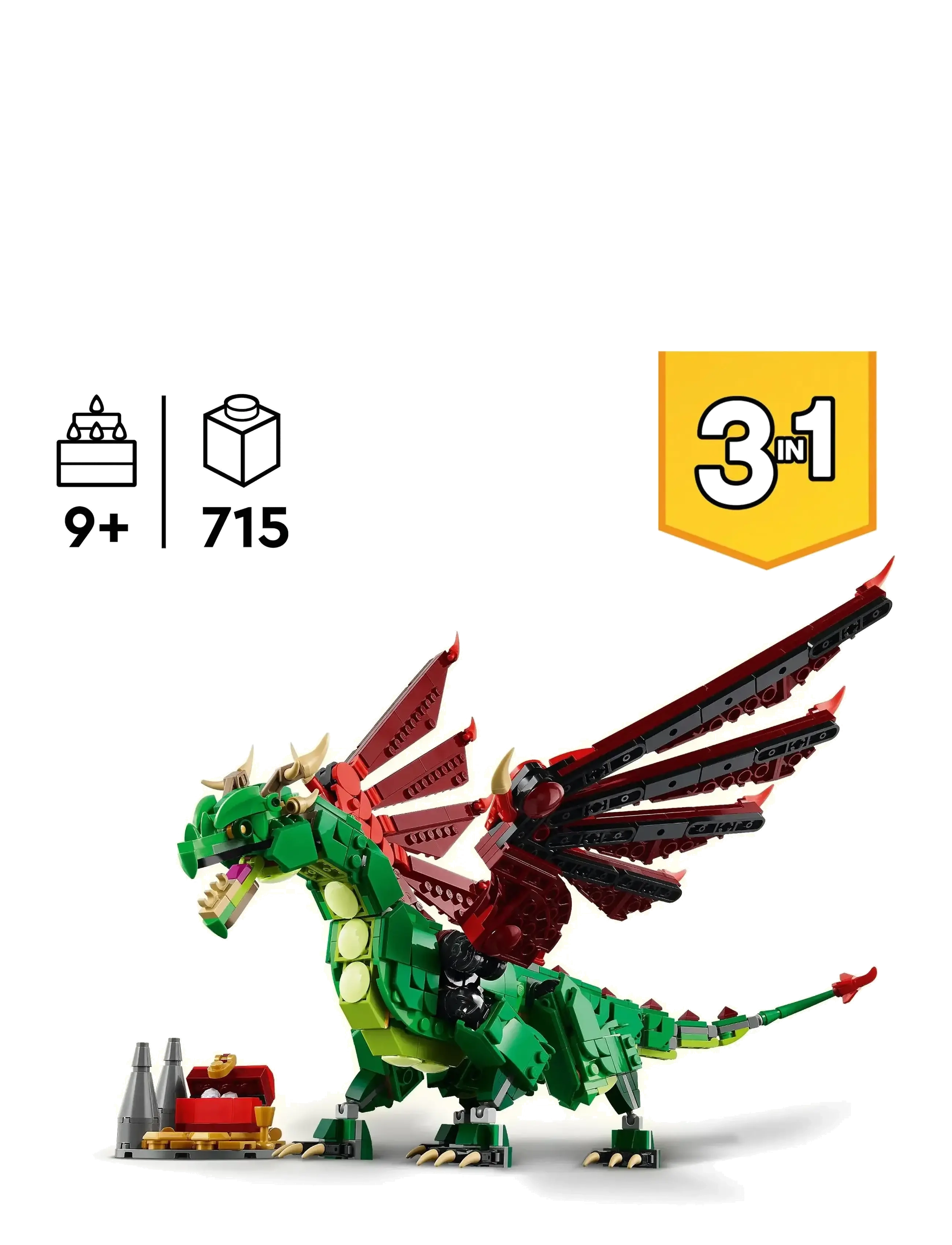 LEGO - Middelalder-drage 31161 - lego® creator - multi - 1