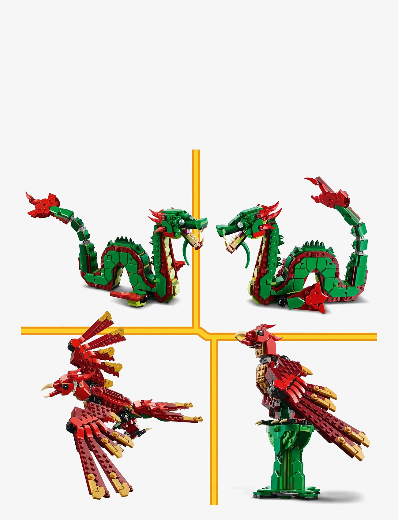 LEGO - Creator 3in1 Medieval Dragon Creature Toy Playset 31161 - multi - 5