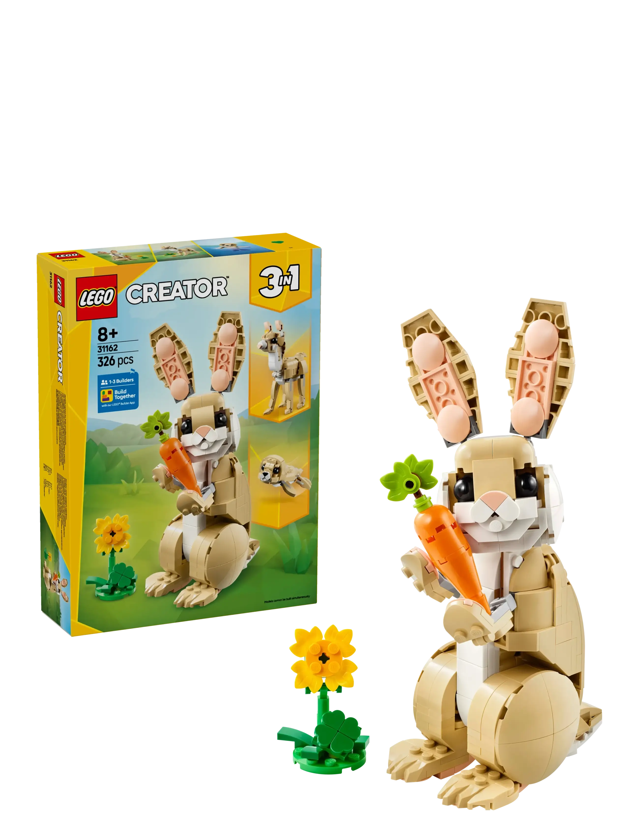 LEGO Sød Kanin 31162 Patterned - One Size - Kinder