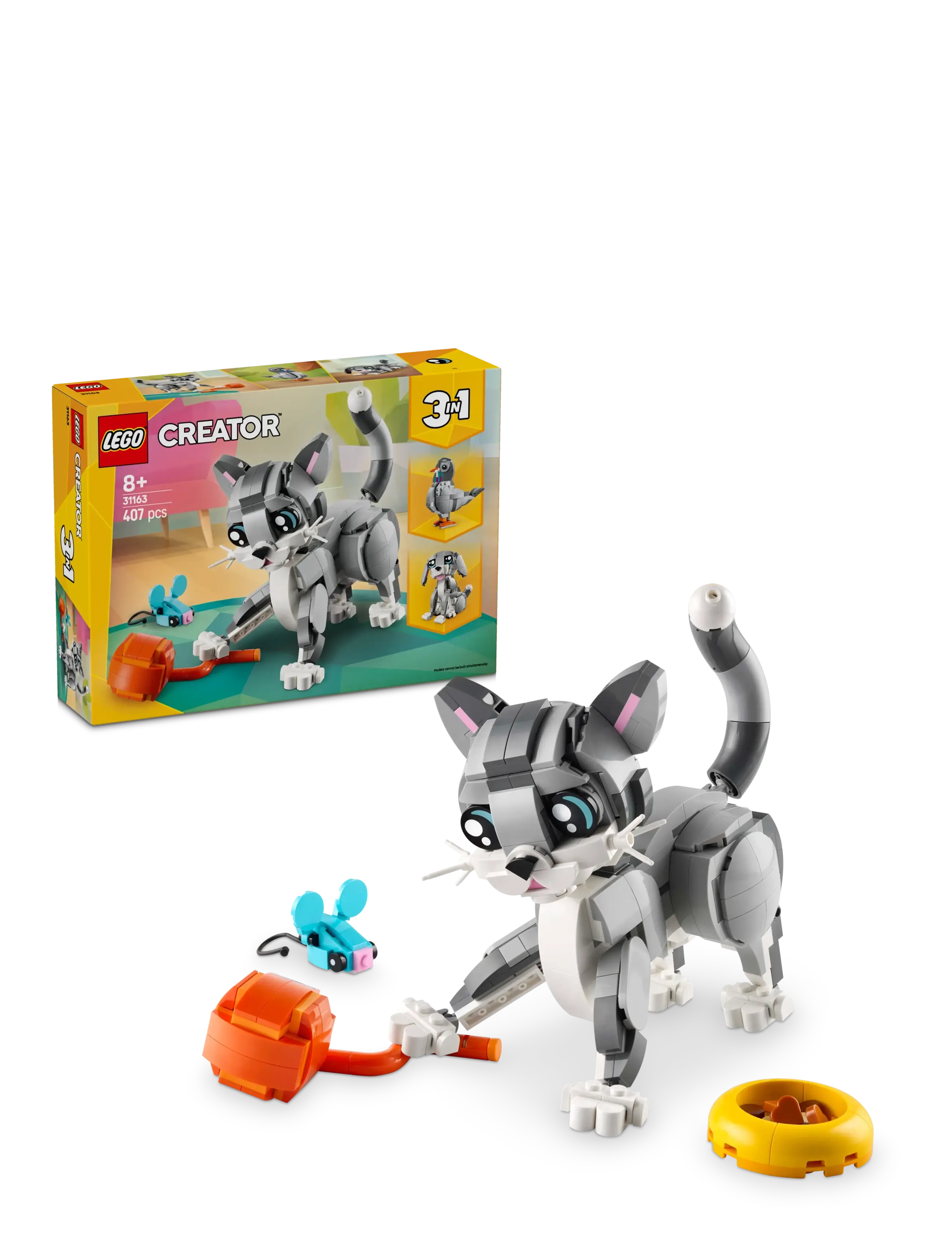 Creator 3in1 Playful Cat Pet Toy Animal Playset 31163 - MULTI