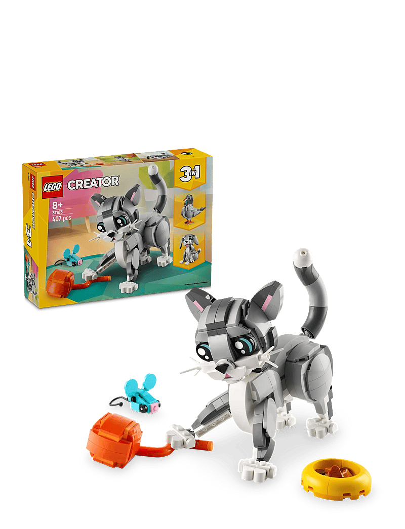 LEGO - Creator 3in1 Playful Cat Pet Toy Animal Playset 31163 - multi - 0