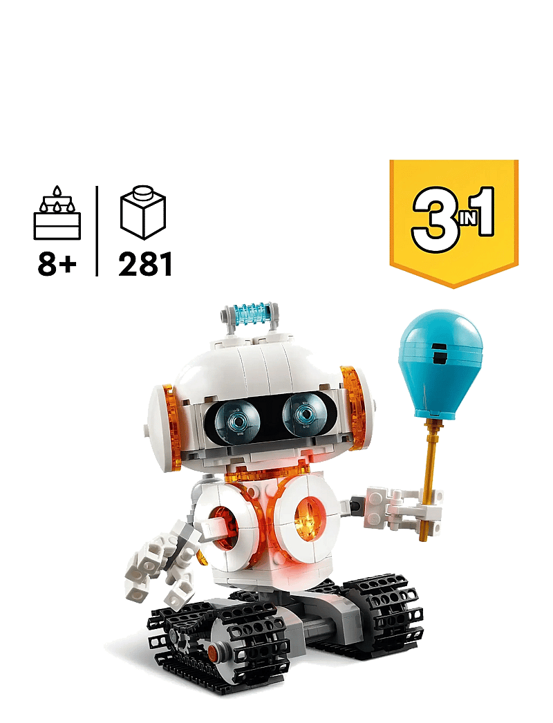 LEGO - Creator 3in1 Space Robot Toy Science Playset 31164 - multi - 1