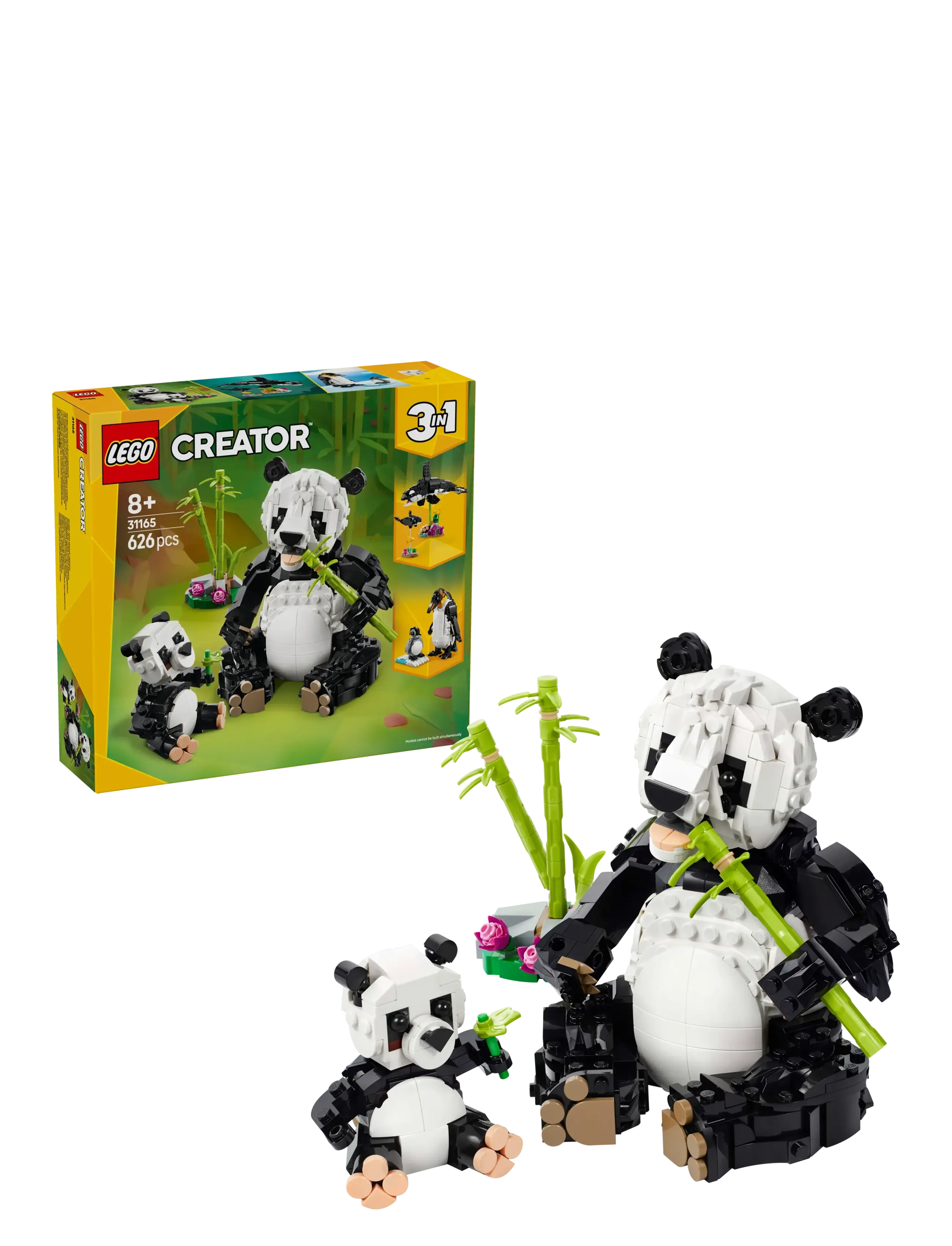 Creator 3in1 Wild Animals: Panda Family Toy Playset 31165 - MULTI