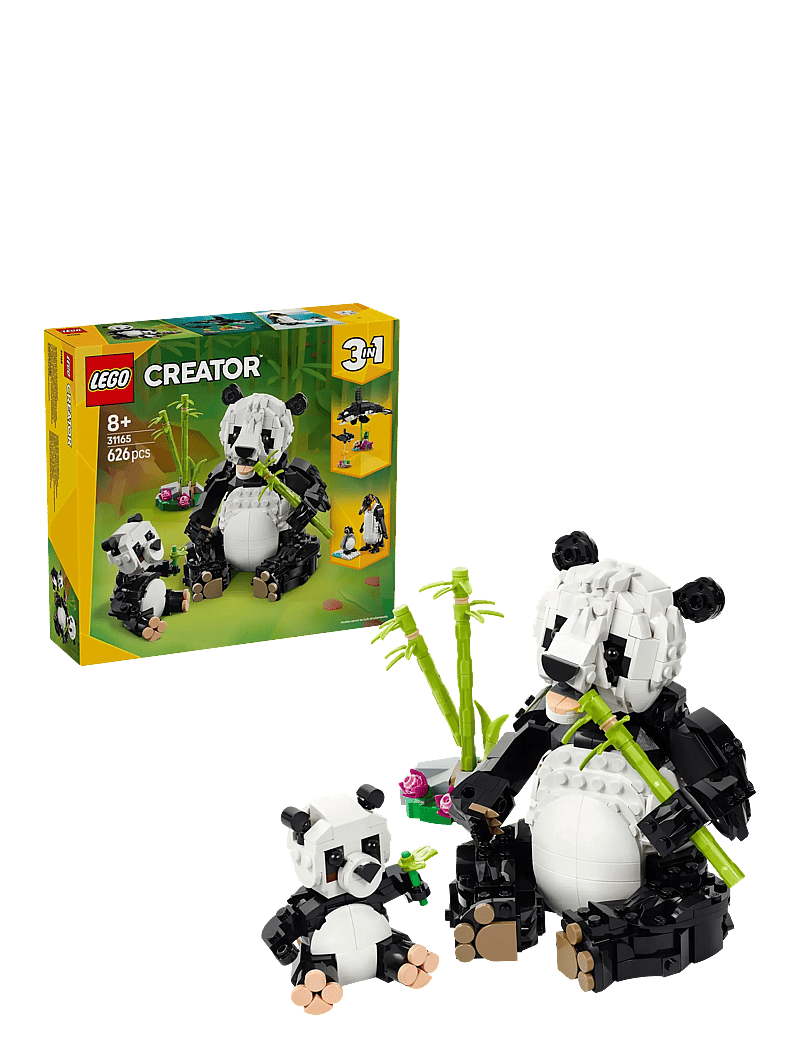 LEGO - Creator 3in1 Wild Animals: Panda Family Toy Playset 31165 - lego creator - multi - 0