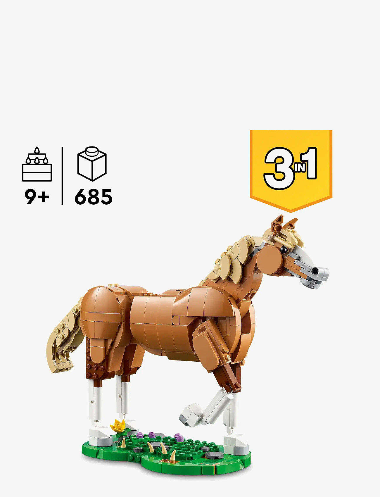 LEGO - Creator 3in1 Beautiful Horse Toy Animal Building Set 31166 - loomad - multi - 1