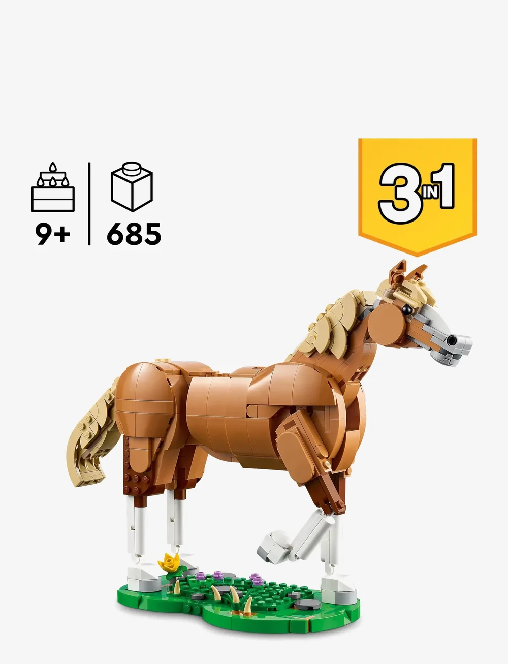 LEGO - Creator 3in1 Beautiful Horse Toy Animal Building Set 31166 - lego creator - multi - 1