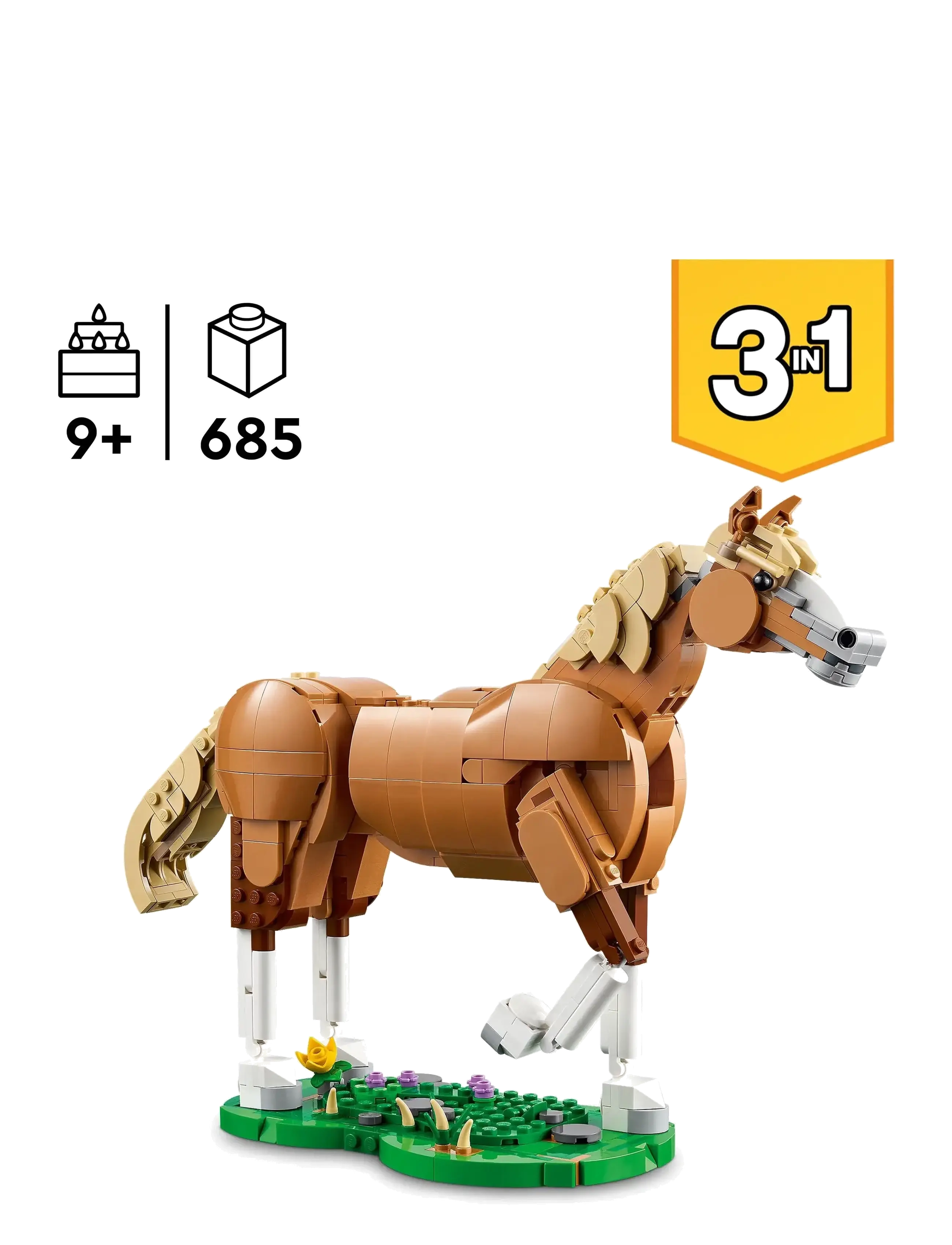 LEGO - Creator 3in1 Beautiful Horse Toy Animal Building Set 31166 - tiere - multi - 1