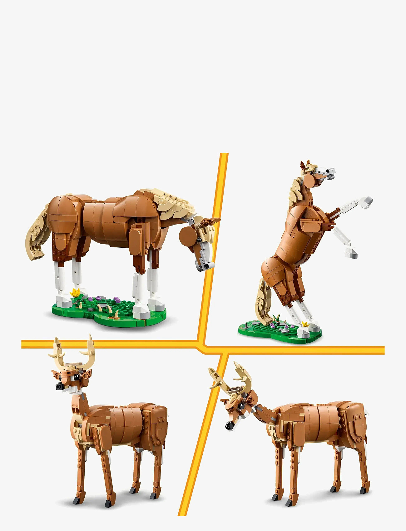 LEGO - Creator 3in1 Beautiful Horse Toy Animal Building Set 31166 - loomad - multi - 5