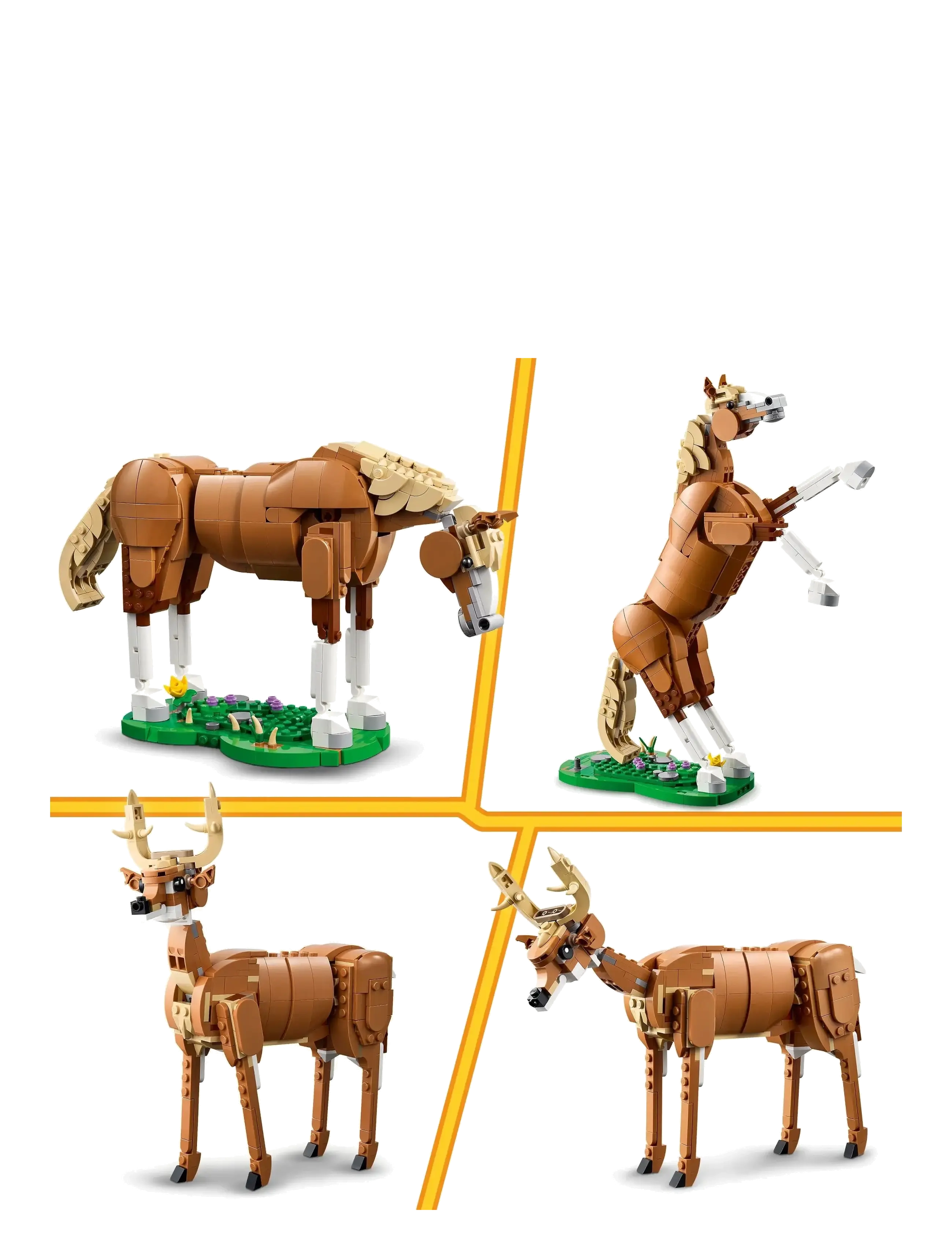 LEGO - Creator 3in1 Beautiful Horse Toy Animal Building Set 31166 - tiere - multi - 5