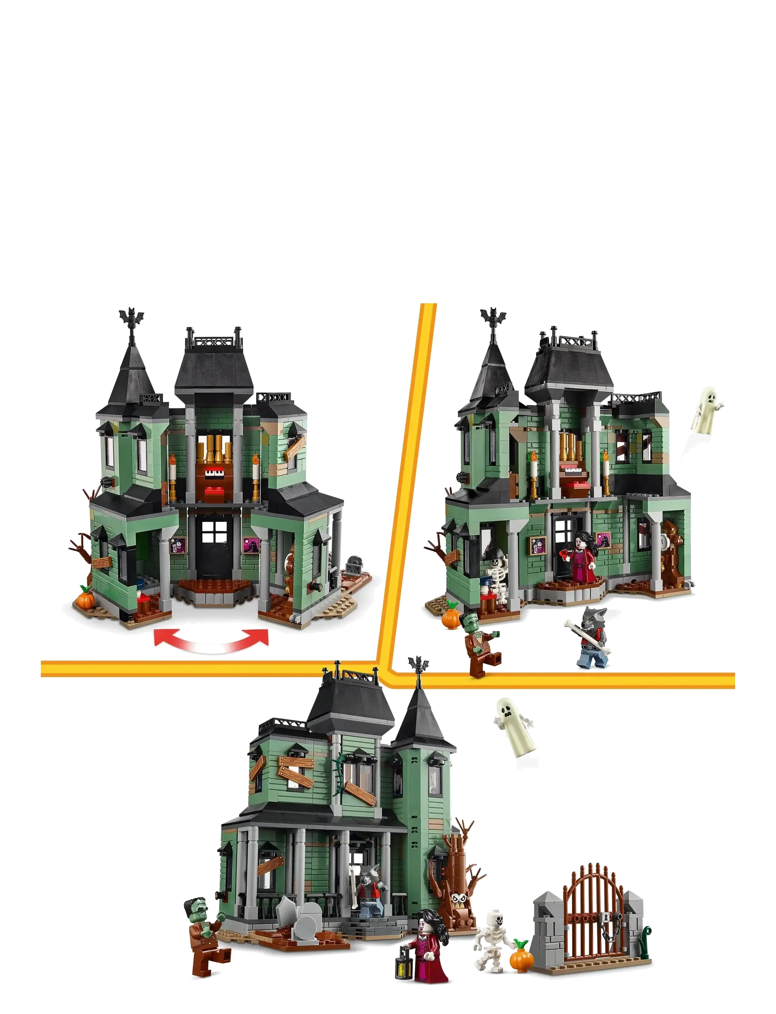 LEGO - Creator 3in1 Haunted Mansion House Building Toy 31167 - lego® creator - multi - 5