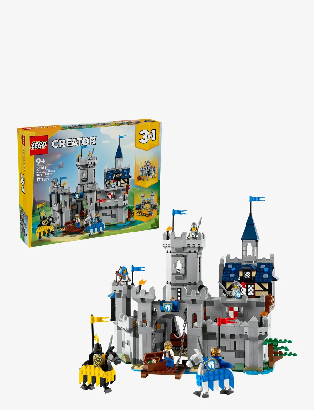 LEGO - Creator 3in1 Medieval Horse Knight Castle Playset Building Toy 31168 - lego creator - multi - 0