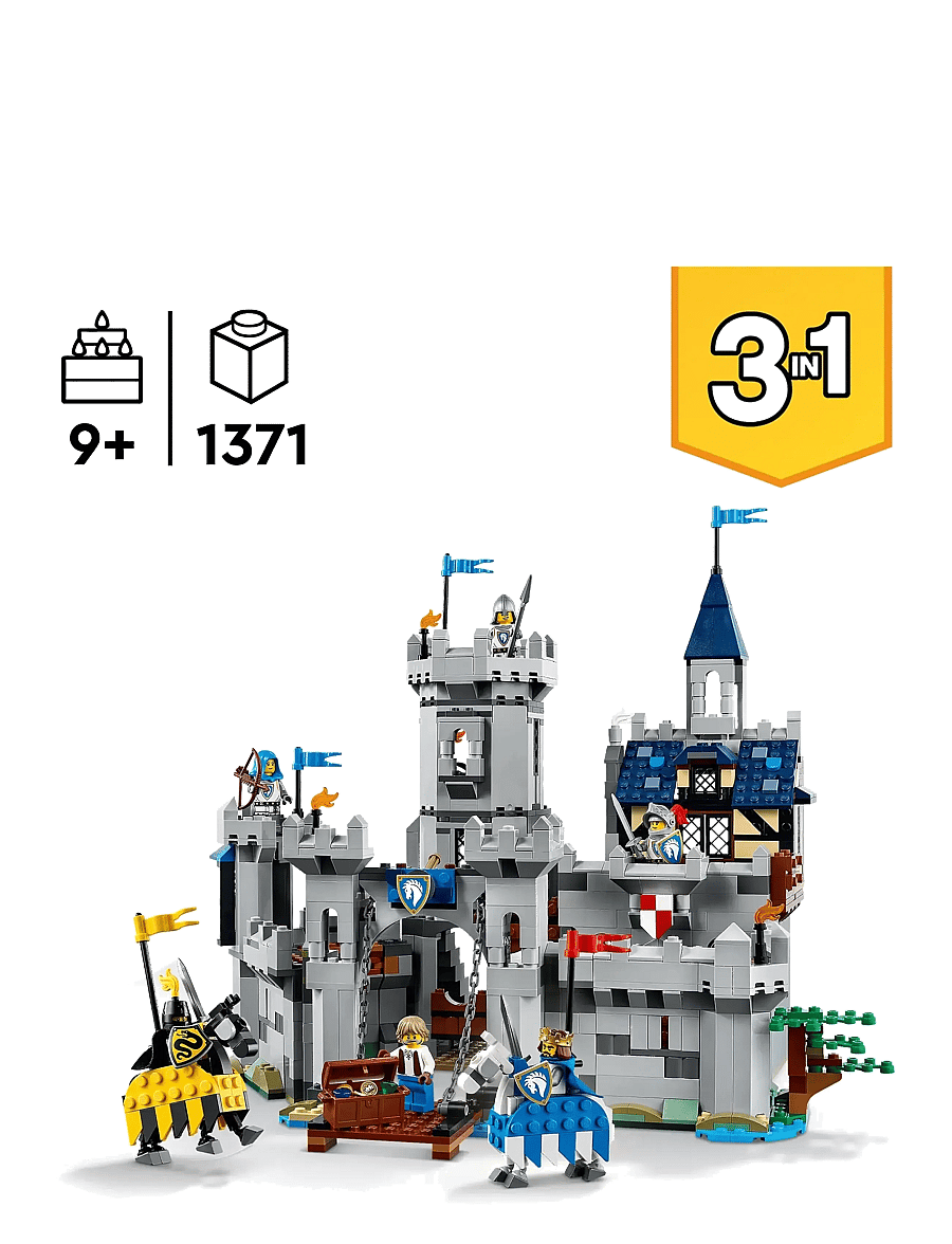 LEGO - Creator 3in1 Medieval Horse Knight Castle Playset Building Toy 31168 - lego creator - multi - 1