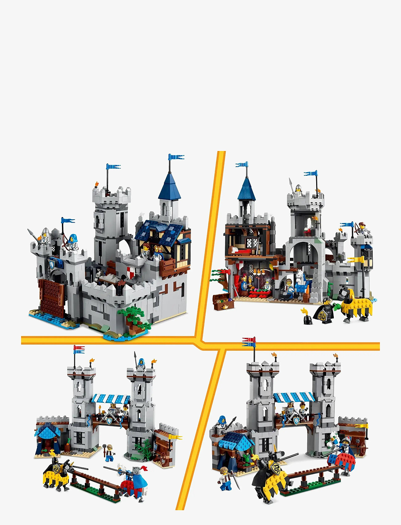 LEGO - Creator 3in1 Medieval Horse Knight Castle Playset Building Toy 31168 - lego creator - multi - 5