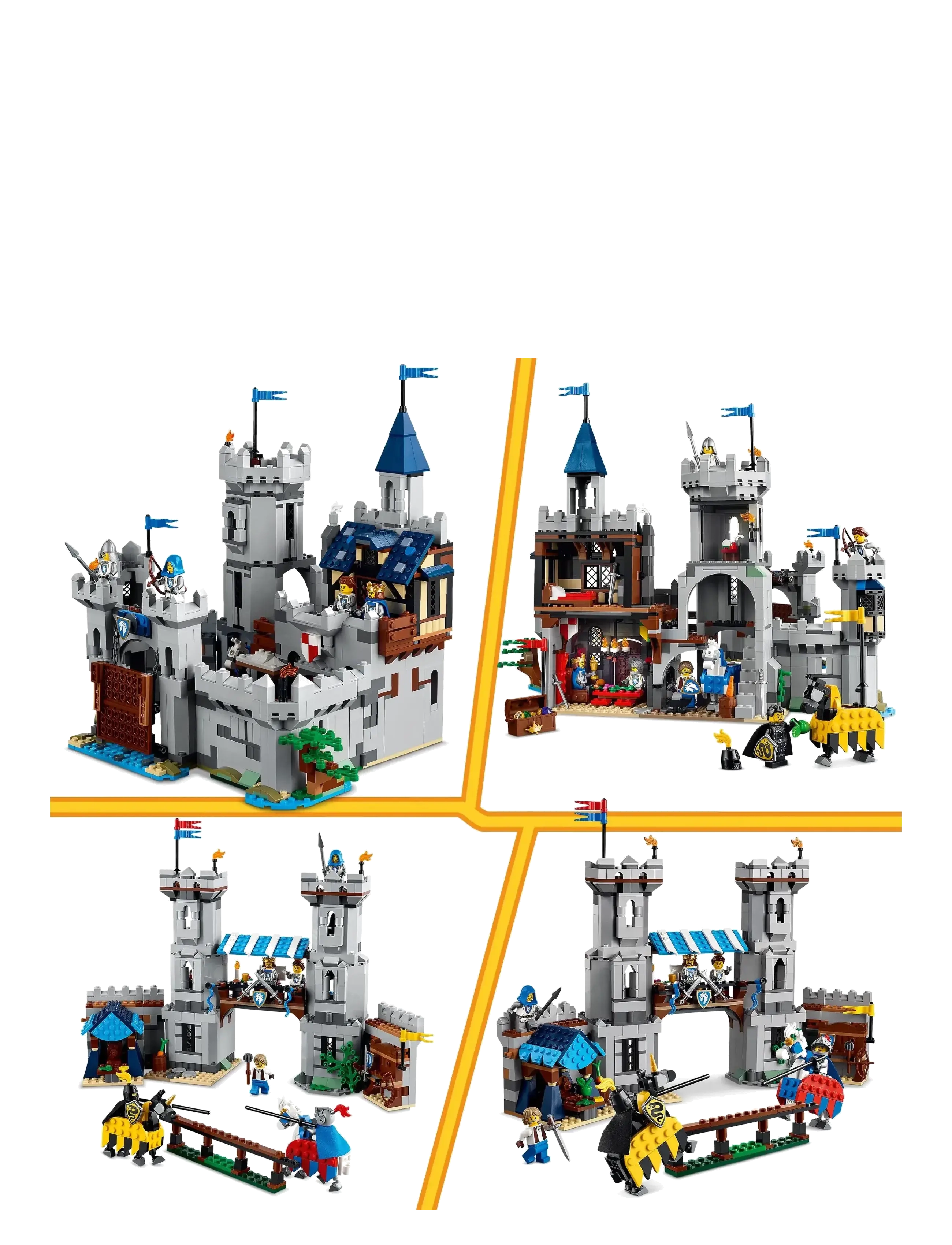 LEGO - Creator 3in1 Medieval Horse Knight Castle Playset Building Toy 31168 - lego creator - multi - 5