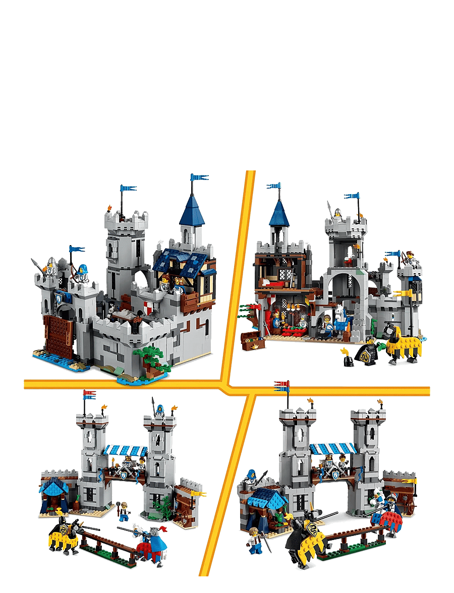 LEGO - Creator 3in1 Medieval Horse Knight Castle Playset Building Toy 31168 - lego creator - multi - 5