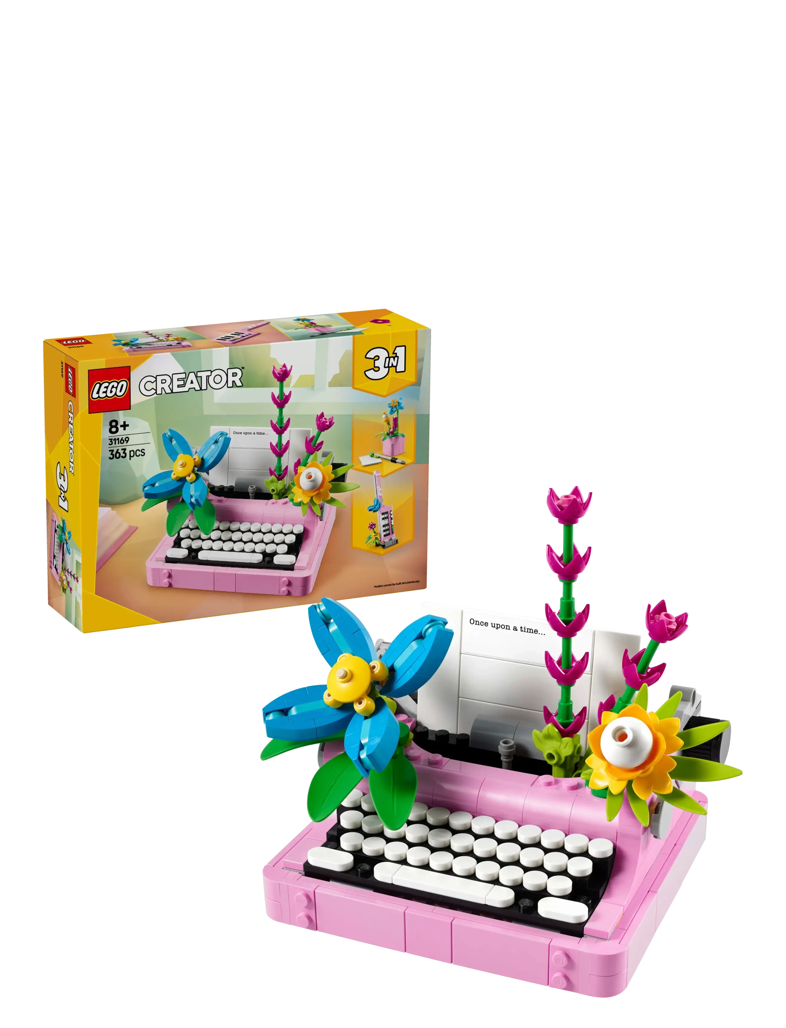 LEGO Skrivemaskine Med Blomster 31169 Patterned - One Size - Kinder