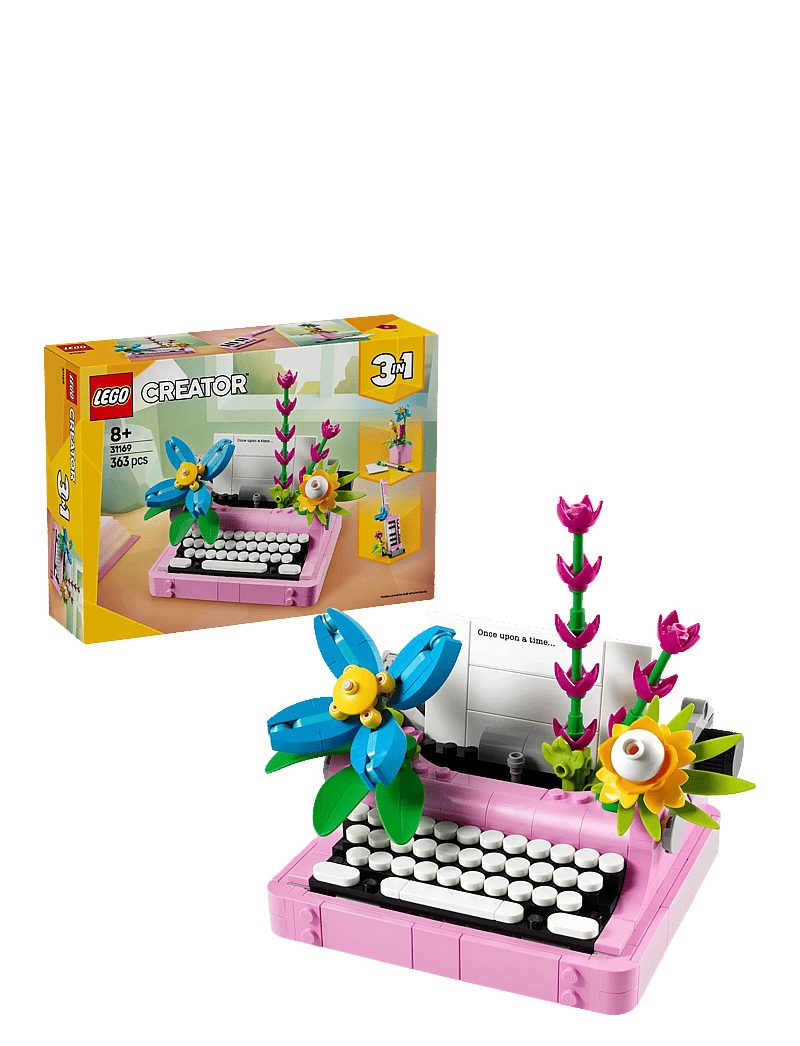 LEGO - Creator 3in1 Typewriter with Flowers Toy Playset 31169 - lego® creator - multi - 0