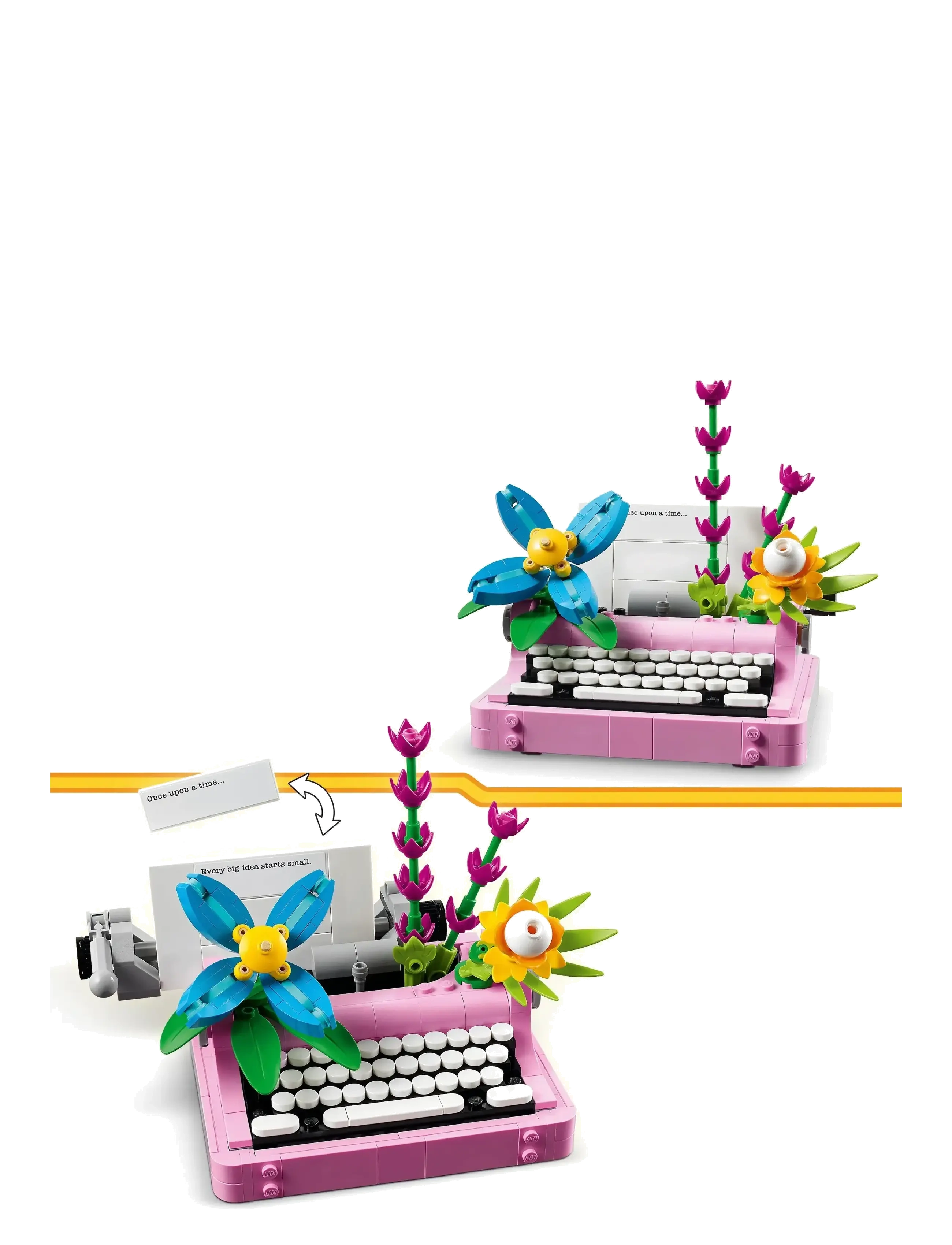 LEGO - Creator 3in1 Typewriter with Flowers Toy Playset 31169 - lego® creator - multi - 5