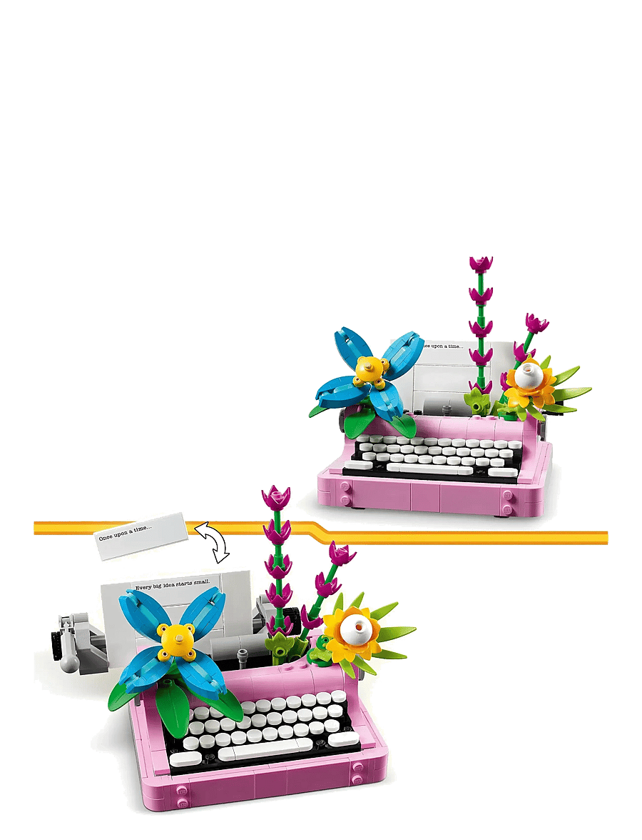 LEGO - Creator 3in1 Typewriter with Flowers Toy Playset 31169 - lego® creator - multi - 5
